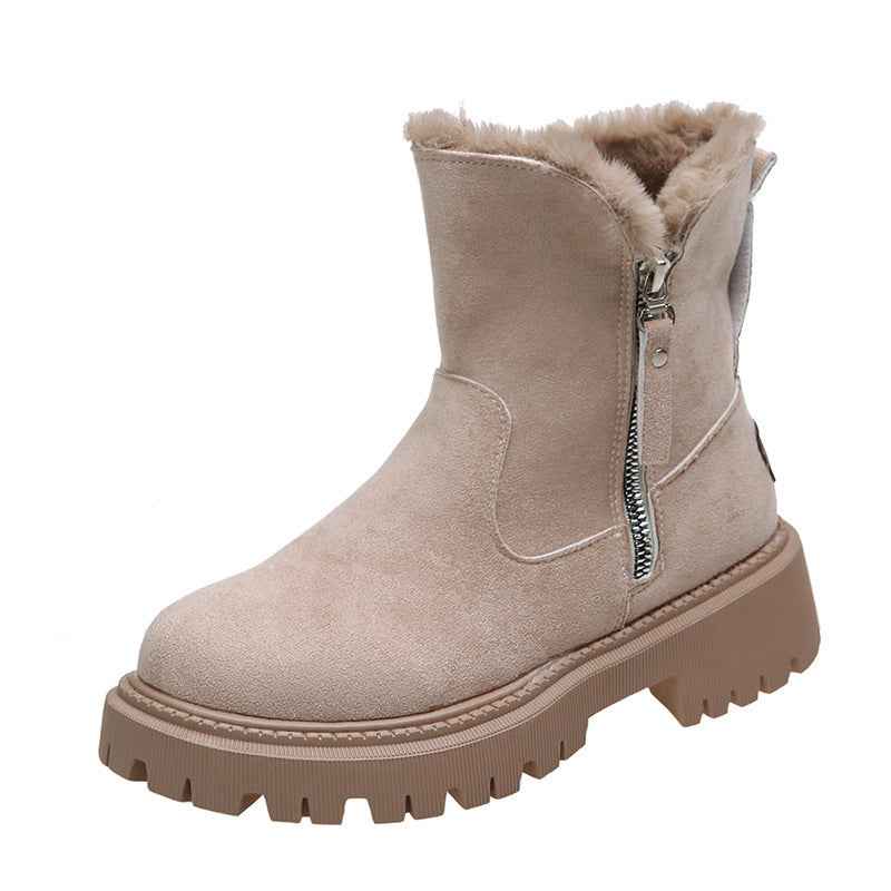 Plush Snow Boots Women - Winter Shoes