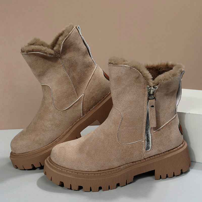 Plush Snow Boots Women - Winter Shoes