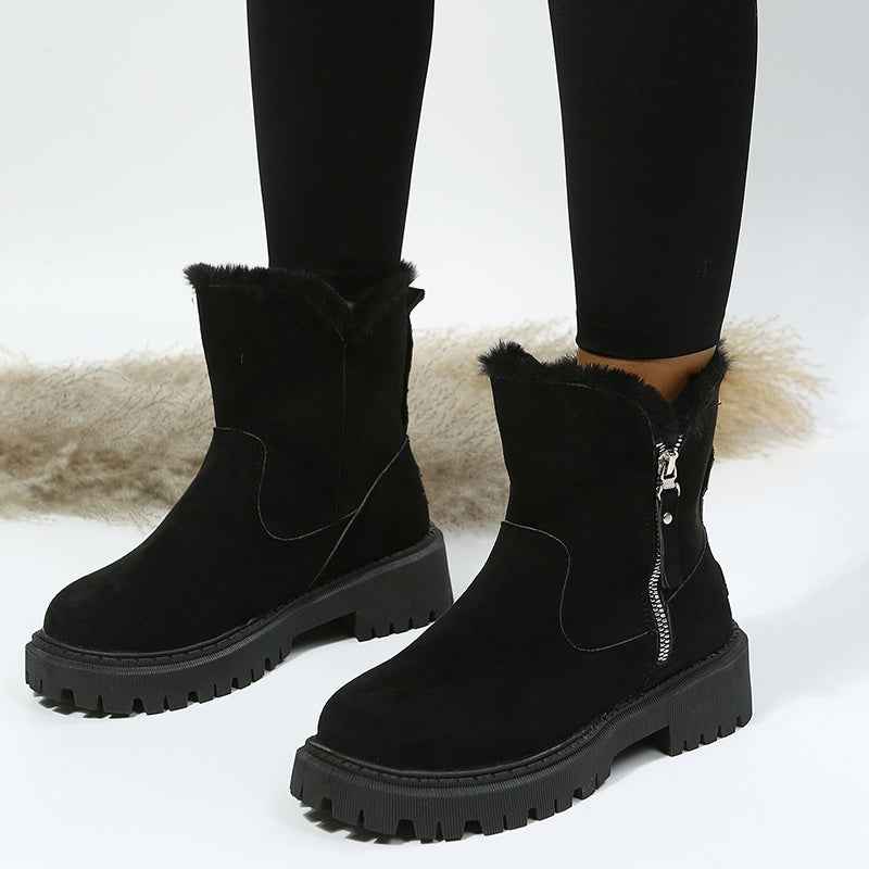 Plush Snow Boots Women - Winter Shoes