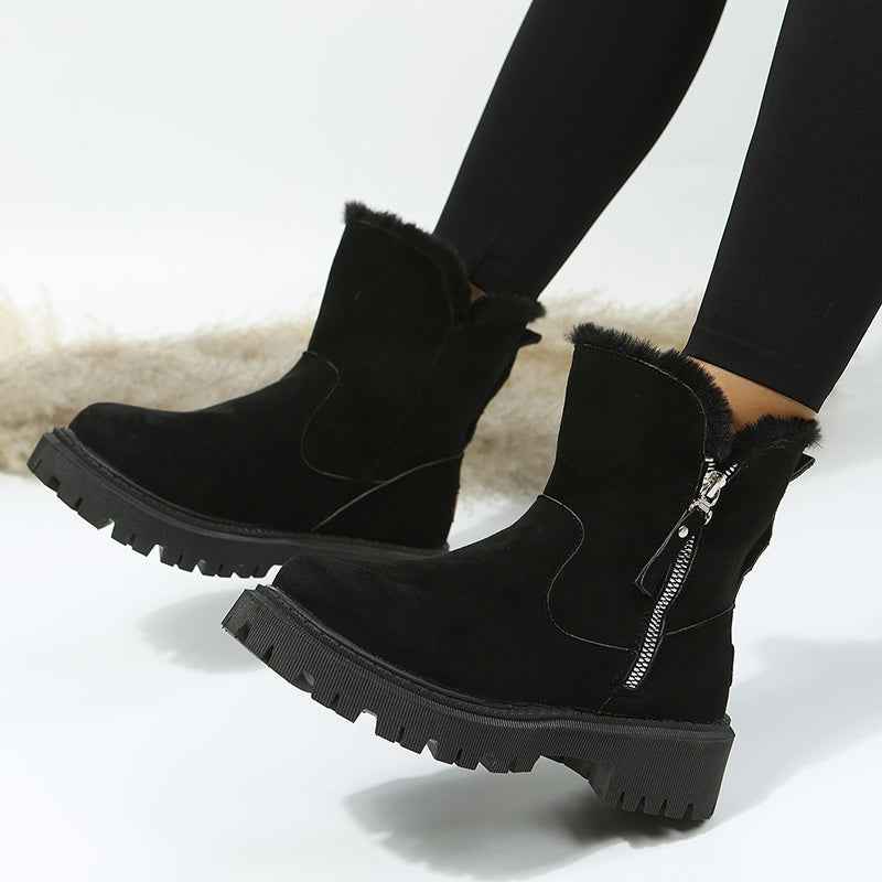 Plush Snow Boots Women - Winter Shoes