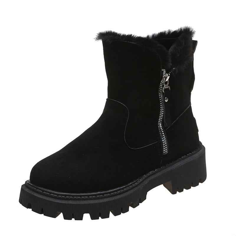 Plush Snow Boots Women - Winter Shoes