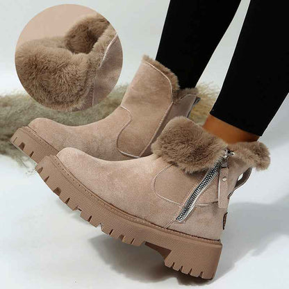 Plush Snow Boots Women - Winter Shoes
